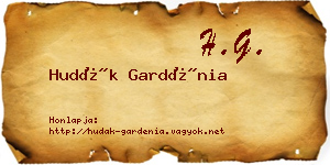 Hudák Gardénia névjegykártya